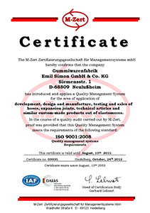 ISO certification